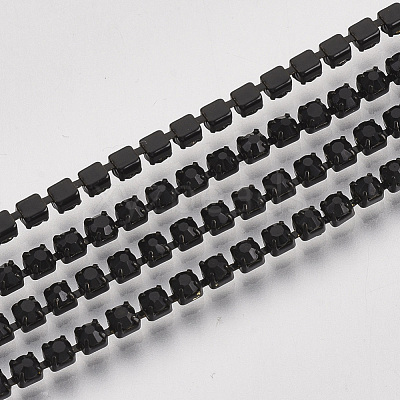 Electrophoresis Iron Rhinestone Strass Chains CHC-Q009-SS8.5-B01-1