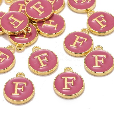 Golden Plated Alloy Enamel Charms LS-ENAM-S118-08F-1