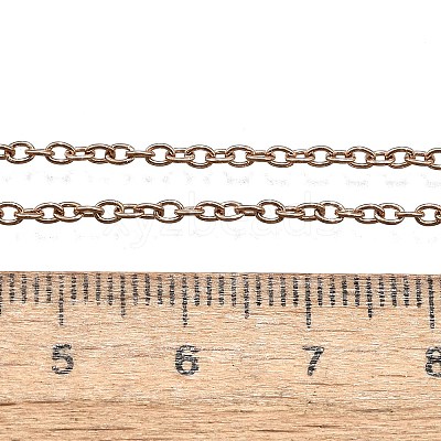 304 Stainless Steel Cable Chain Necklace Making STAS-P045-01RG-A-1