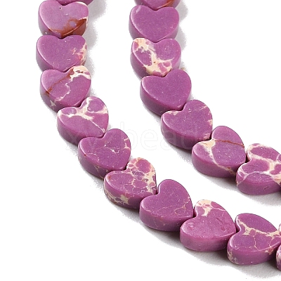 Dyed Synthetic Imperial Jasper Beads Strands G-M403-A35-02-1