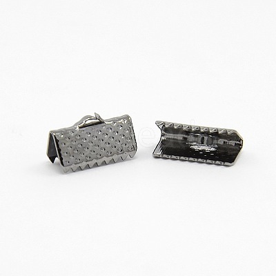 Iron Ribbon Crimp Ends X-E005Y-B-1