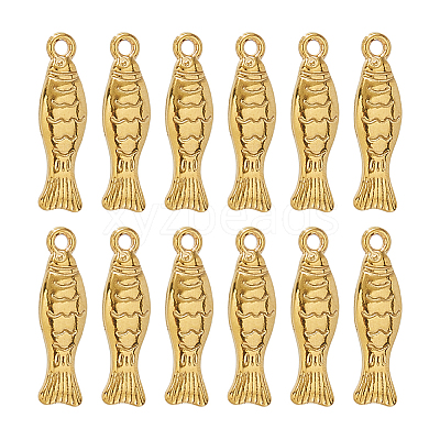 12Pcs 304 Stainless Steel Pendants STAS-HS0001-87-1