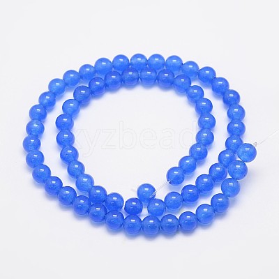 Natural & Dyed Malaysia Jade Bead Strands X-G-A146-6mm-A21-1