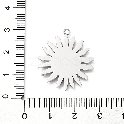 304 Stainless Steel Pendants STAS-S163-08C-P-1