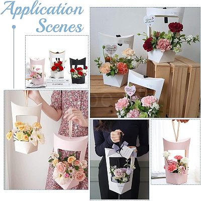 12 Sets 3 Colors Cardboard Boxes with Polyester Handles CON-CA0001-017-1