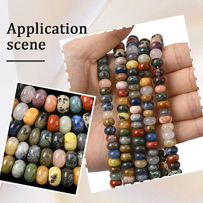 1 Strand Natural Mixed Gemstone Beads Strands G-PA0002-03-1