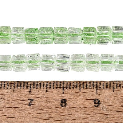 Crackle Transparent Glass Beads Strands GLAA-N062-4mm-06-1