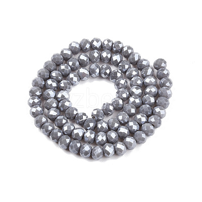 Electroplate Glass Beads Strands EGLA-A044-P6mm-A10-1
