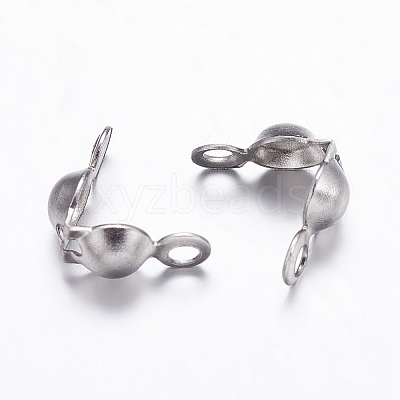 Tarnish Resistant 304 Stainless Steel Bead Tips LS-X-STAS-K146-071-8x4mm-1