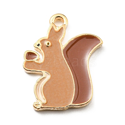 Thanksgiving Day Alloy Enamel Pendants ENAM-D060-03G-KCG-1