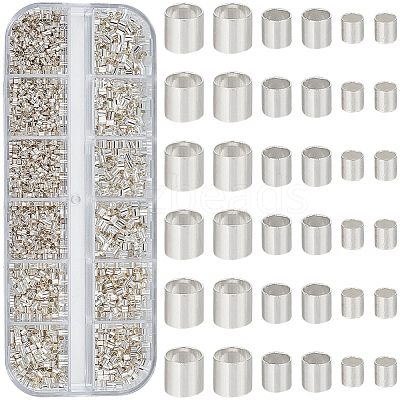3500Pcs Brass Crimp Beads KK-PA0001-13S-1