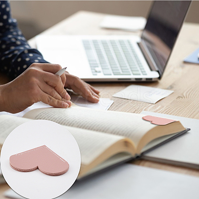 16Pcs 16 Style PU Imitation Leather Bookmarks FIND-GL0001-38-1