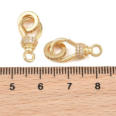 Brass Micro Pave Clear Cubic Zirconia Spring Ring Rings CU-CBA8264-05G-1