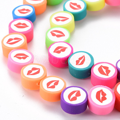 Handmade Polymer Clay Beads Strands CLAY-N008-015-1