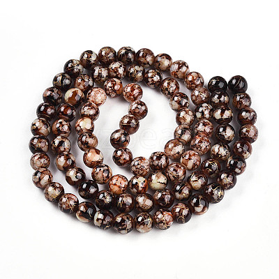 Baking Paint Glass Beads X1-DGLA-N003-10mm-B06-1