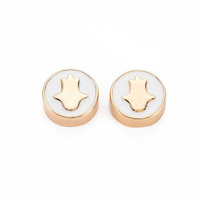 Brass Enamel Beads LS-KK-S364-247A-1