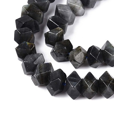 Natural Larvikite Beads Strands G-D091-A29-1