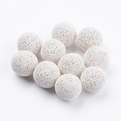 Unwaxed Natural Lava Rock Beads G-I190-16mm-B03-1