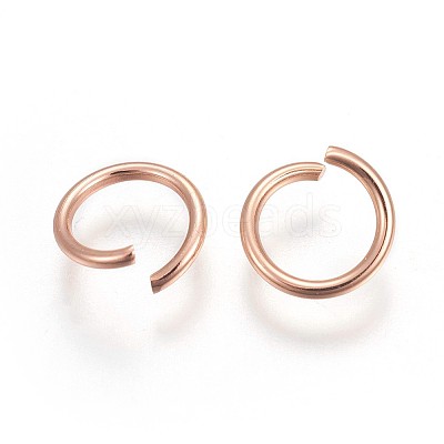 304 Stainless Steel Open Jump Rings STAS-F189-A-1