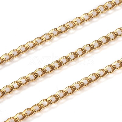 3.28 Feet Ion Plating(IP) 304 Stainless Steel Twisted Chain Curb Chains X-CHS-H007-29G-1