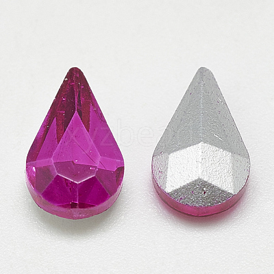 Pointed Back Glass Rhinestone Cabochons RGLA-T082-5x8mm-09-1