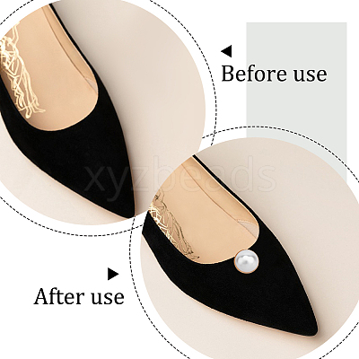 16Pcs Plastic Imitation Pearl Shoe Decoration AJEW-PH0004-47-1