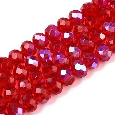 Electroplate Glass Beads Strands EGLA-A044-T8mm-L01-1