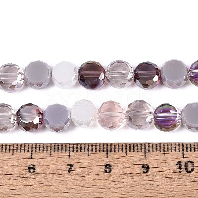Electroplate Glass Beads Strands EGLA-N022-03A-A02-1