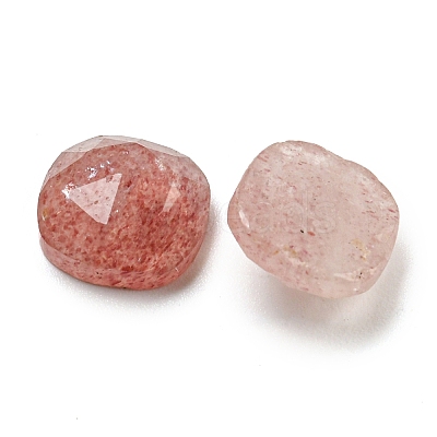 Natural Strawberry Quartz Cabochons G-M431-01D-1