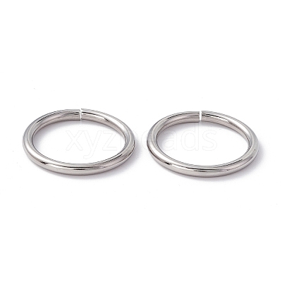 Non-Tarnish 304 Stainless Steel Open Jump Rings X-STAS-C040-01G-P-1