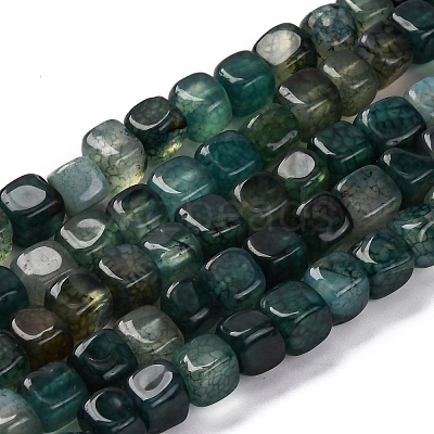 Natural Dragon Veins Agate Beads Strands G-G177-E12-01-1