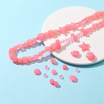 Mixed Shapes Imitation Jelly Acrylic Beads MACR-FS0001-29-1