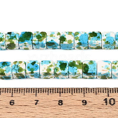 Spray Painted Synthetic Turquoise Beads Strands TURQ-T004-13C-1