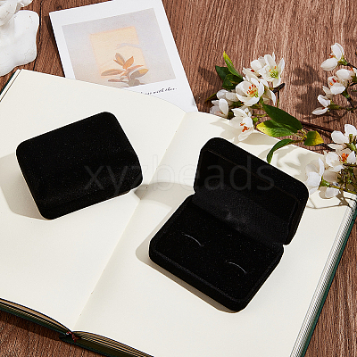 2Pcs Flocking Cufflinks Boxes CON-BBC0001-17-1