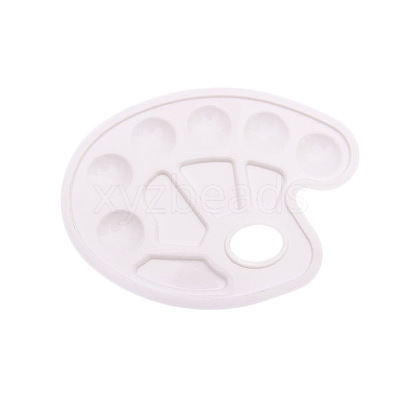 Plastic Watercolor Oil Palette AJEW-L072-01A-1