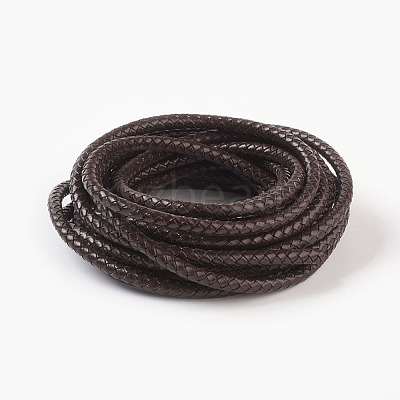 Braided Leather Cord with Core WL-F009-B01-6mm-1