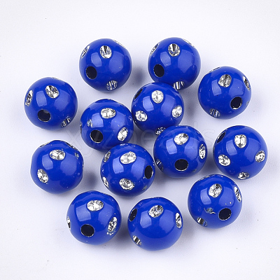 Plating Acrylic Beads PACR-S186-10mm-A02-1