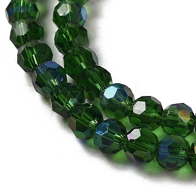 Electroplate Transparent Glass Beads Strands EGLA-A035-T4mm-L10-1