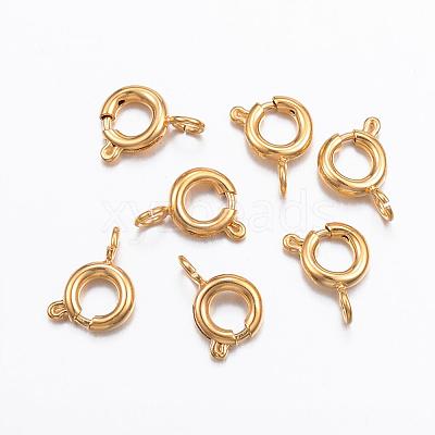 Ion Plating(IP) 304 Stainless Steel Spring Ring Clasps STAS-P163-15G-1