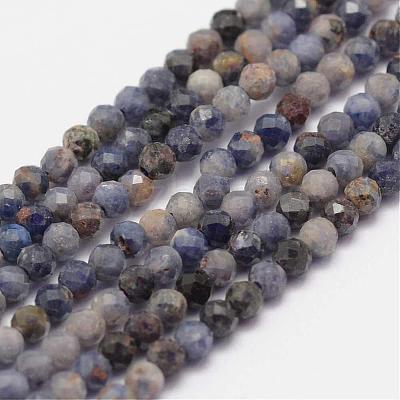 Natural Sapphire Gemstone Beads Strands G-K182-2mm-22A-1