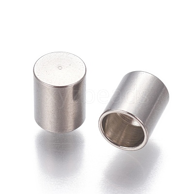 Tarnish Resistant 201 Stainless Steel Cord End Caps STAS-P239-08P-1