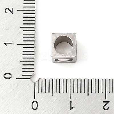 Tarnish Resistant 201 Stainless Steel European Beads STAS-M058-01D-P-1