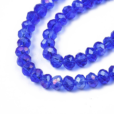 Electroplate Glass Beads Strands EGLA-A044-T3mm-B31-1