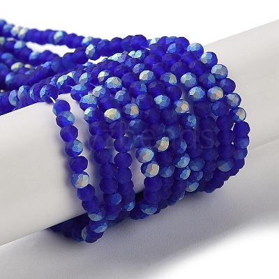Imitation Jade Glass Beads Strands EGLA-A034-T2mm-MB06-1