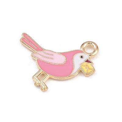 Valentine's Day Alloy Enamel Pendants ENAM-I084-01KCG-06-1