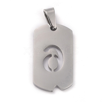 Non-Tarnish 304 Stainless Steel Pendants STAS-O127-B06-1