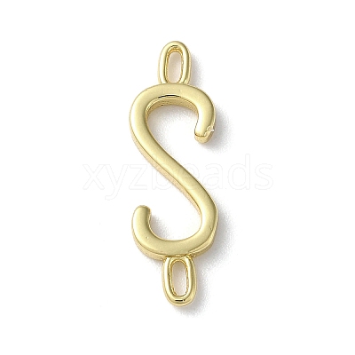 Rack Plating Brass Connector Charms KK-P245-07G-S-1