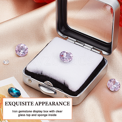 Iron Loose Diamnond Gemstone Display Boxes CON-WH0088-19A-02-1