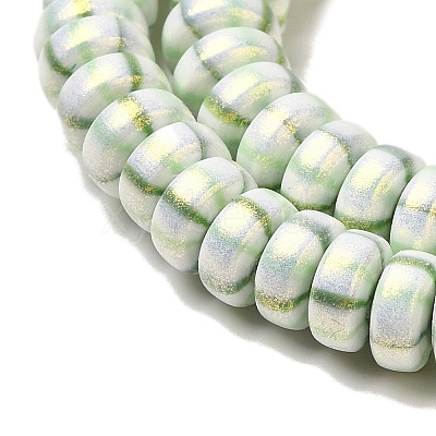 Handmade Polymer Clay Beads Strands CLAY-H006-03G-1