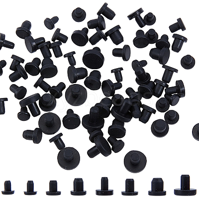 80Pcs 8 Styles Silicone Bottle Seal Plug FIND-GF0008-90-1